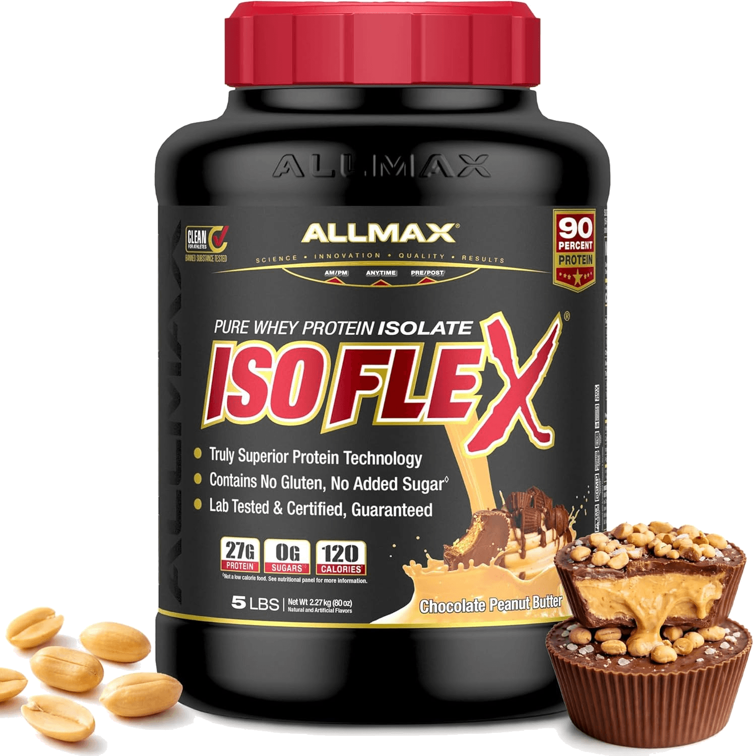 ALLMAX ISOFLEX Pure Whey Isolate Protein Powder product image