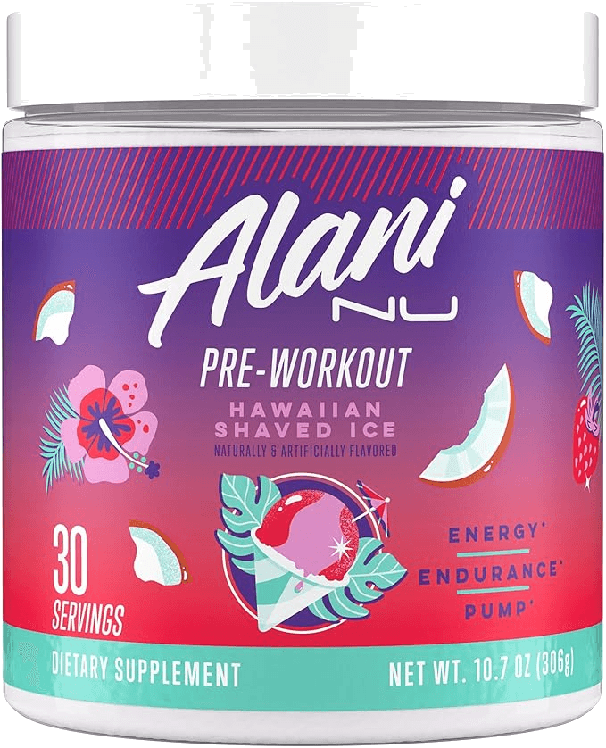 Alani Nu Pre Workout Powder Hawaiian Shaved ICE product image