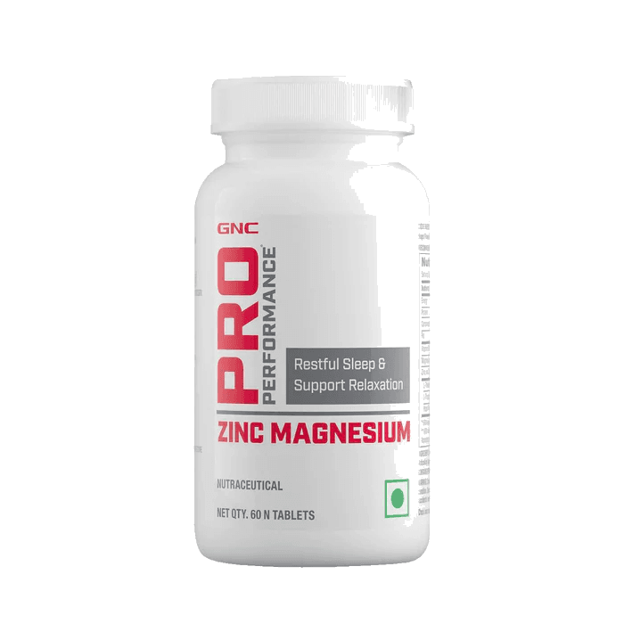 GNC Zinc Magnesium Complex ZMA with Vitamin B6, L-Theanine, L-Tryptophan and Hops Flower Extract product image