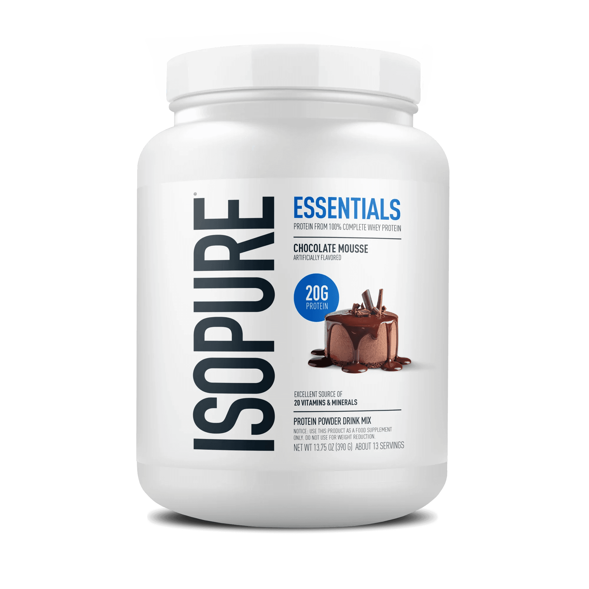 Isopure Whey Protein Isolate Powder with Vitamins for Immune Support & Biotin product image