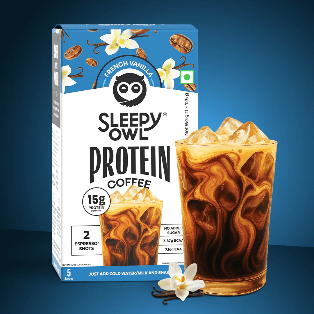 Sleepy Owl French Vanilla Protein Coffee Powder product image